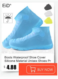 Boots Waterproof Shoe Cover Silicone Material Unisex Shoes Protectors Rain Boots for Indoor Outdoor Rainy Day Reusable man women