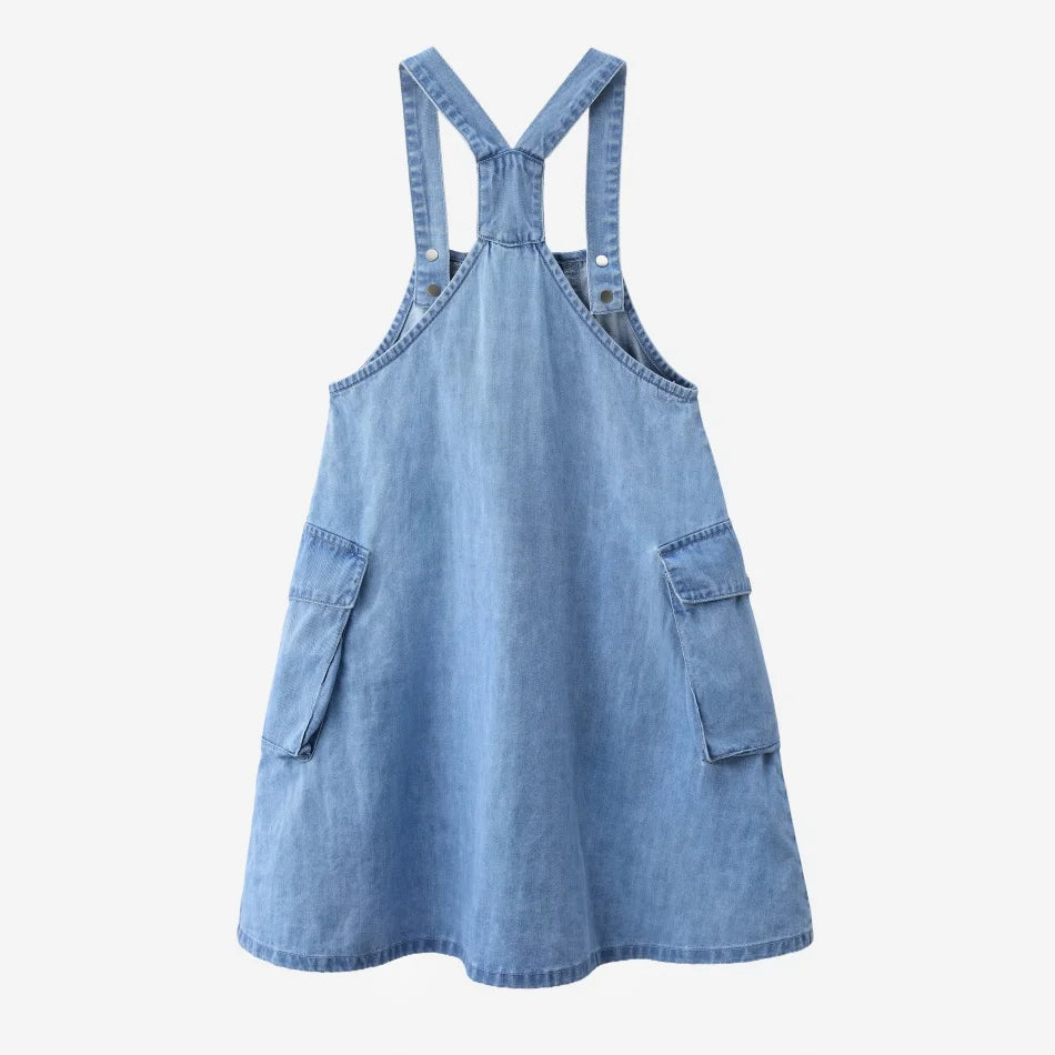AS  SS2026 blue denim Collection super high quality bamboo knot denim fabric boys girls family match weekday clothes