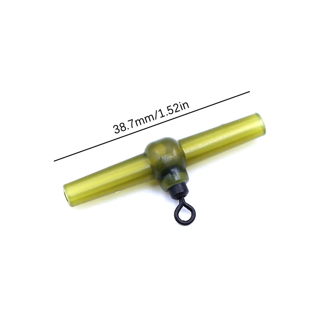 10pcs Helicopter Carp Fishing Rig Accessories Side Bend With Rolling Swivels  Anti Tangle Sleeve For Fishing Carp Tackle
