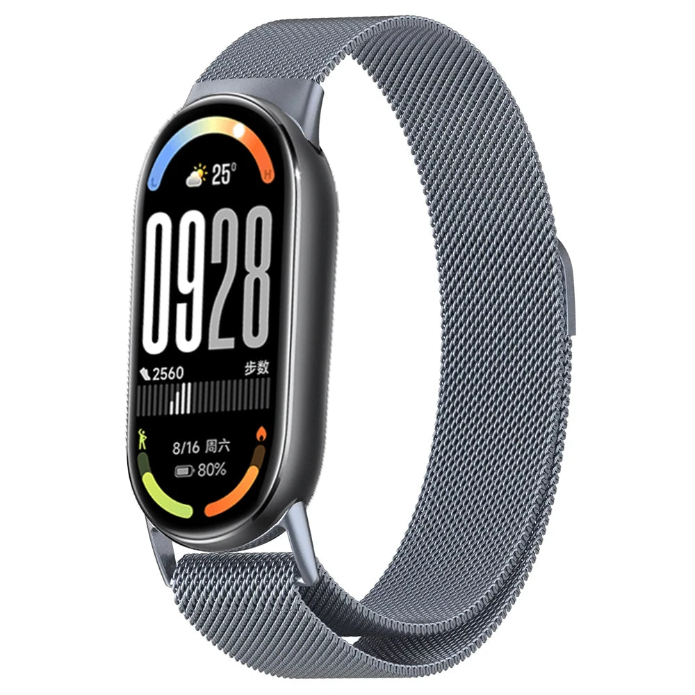 Magnetic Straps for mi band 10 miband 10 nfc Watch accessories Stainless Steel belt correa bracelet for Xiaomi mi band 10 bands