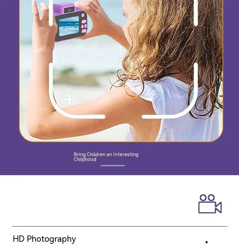 Children Camera 4000W Pixels 1080P HD Screen Dual Cameras Kids Electric Toys For Baby Camara Foto Infantil Children's Gifts
