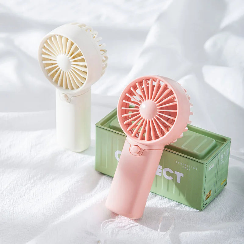 Portable Fan Convenient Mini Pocket Fan for Summer Outdoor Travel Home Offic Handheld Fan Lightweight AAA Battery Air Coolers