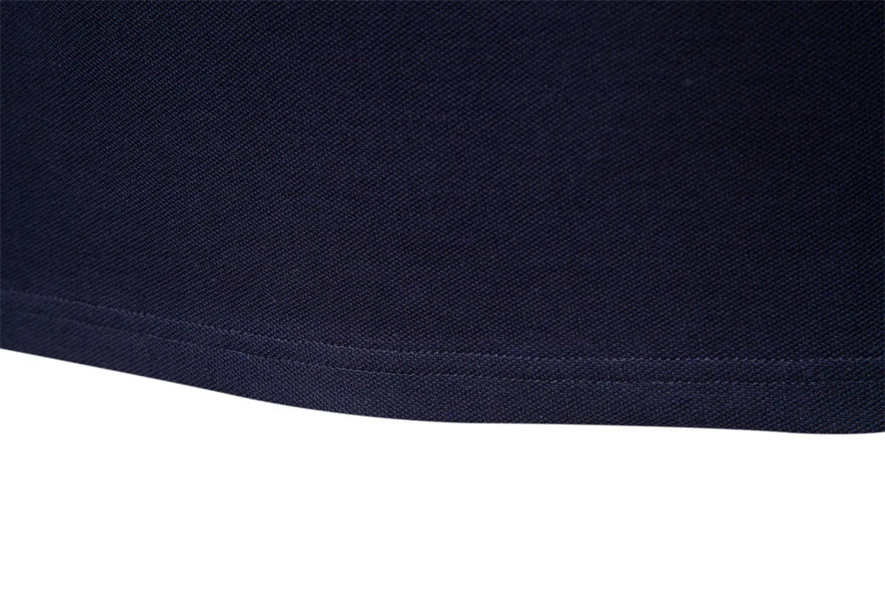 2025 Autumn New Men's Deer Embroidery Cotton Rich Blend Breathable Polo Shirts Long Sleeve Social Business Golf Polo Shirts Male