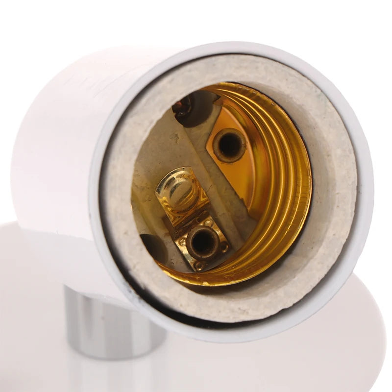 1Set Vintage E27/E14 Wall Lamp 180 Degree Rotation Socket Holder Adapter Iron Celling Light Sconces Adjustable Metal Lamp Base