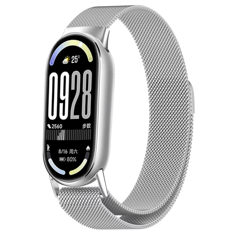 Magnetic Straps for mi band 10 miband 10 nfc Watch accessories Stainless Steel belt correa bracelet for Xiaomi mi band 10 bands