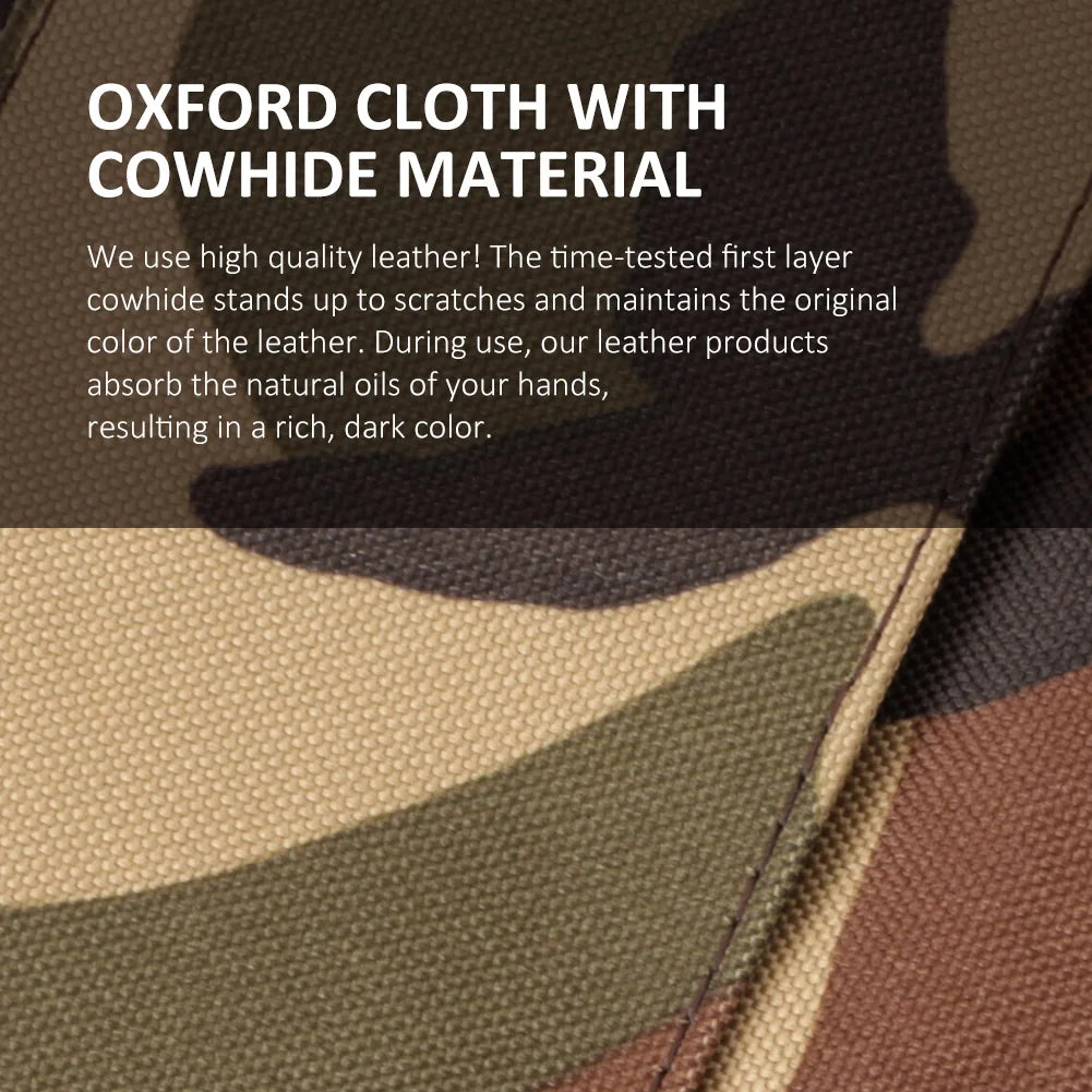 Oxford Wallet for Men RFID Blocking Credit Cards Holder Purse with Zipper Coin PurseClassic Biker Short Chain Portomonee