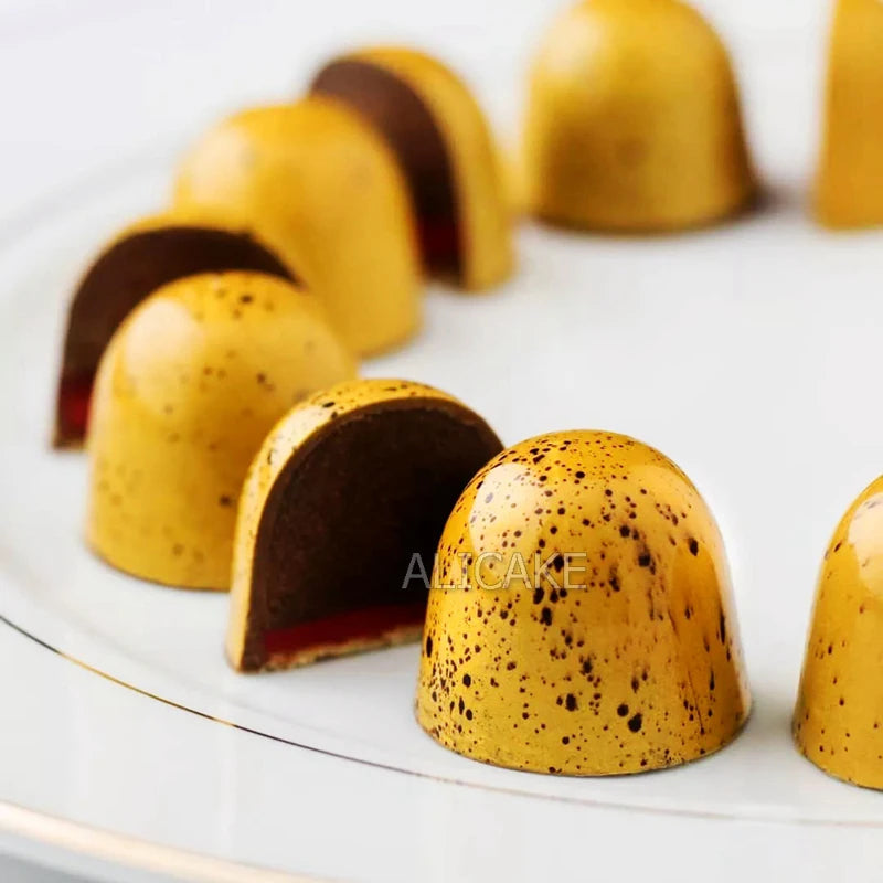 Chocolate Mold Polycarbonate Sphere Diamond Chocolate Bonbons Candy Bar Bakery Confectionery Baking Pastry Tools