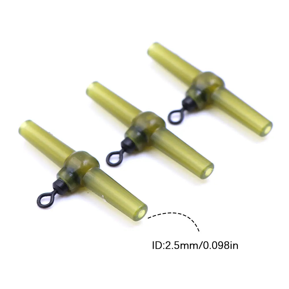 10pcs Helicopter Carp Fishing Rig Accessories Side Bend With Rolling Swivels  Anti Tangle Sleeve For Fishing Carp Tackle