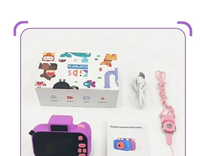 Children Camera 4000W Pixels 1080P HD Screen Dual Cameras Kids Electric Toys For Baby Camara Foto Infantil Children's Gifts