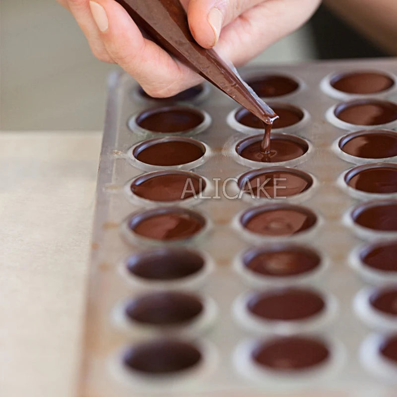 Chocolate Mold Polycarbonate Sphere Diamond Chocolate Bonbons Candy Bar Bakery Confectionery Baking Pastry Tools