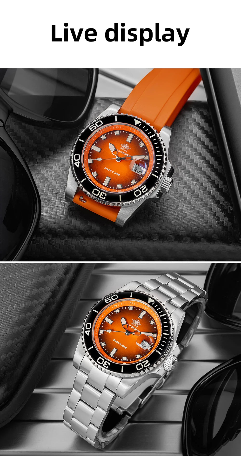 ADDIESDIVE 41mm Man Luxury Watch Japan 2115 Quartz Movement Watch Luminous 200m Waterproof 316L Stainless Steel Dive Watches