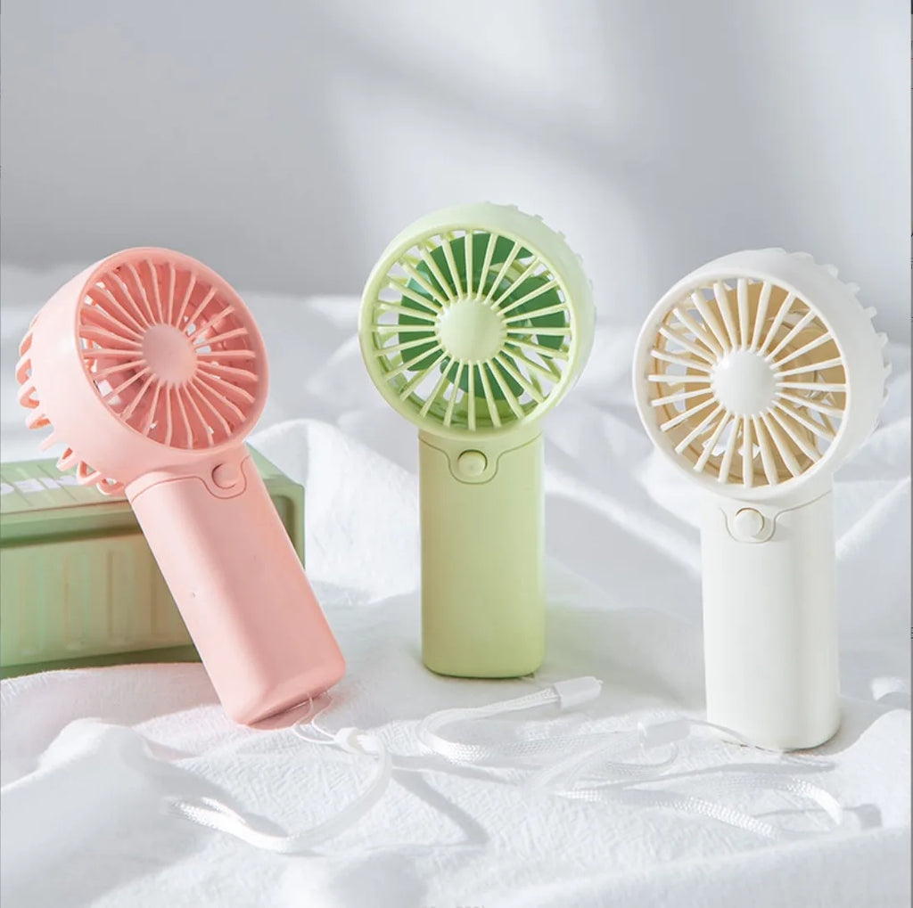 Portable Fan Convenient Mini Pocket Fan for Summer Outdoor Travel Home Offic Handheld Fan Lightweight AAA Battery Air Coolers
