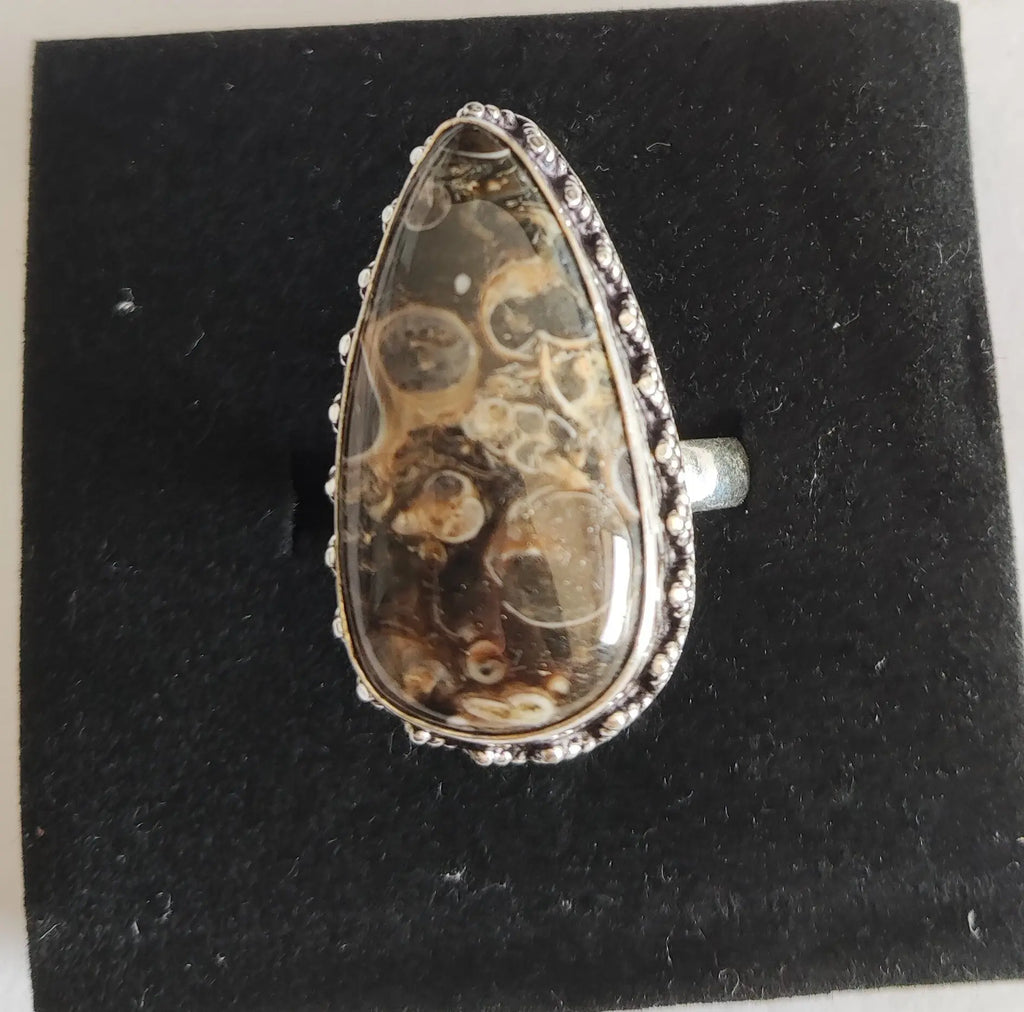 Women Lapis Lazuri Labradorite Ring