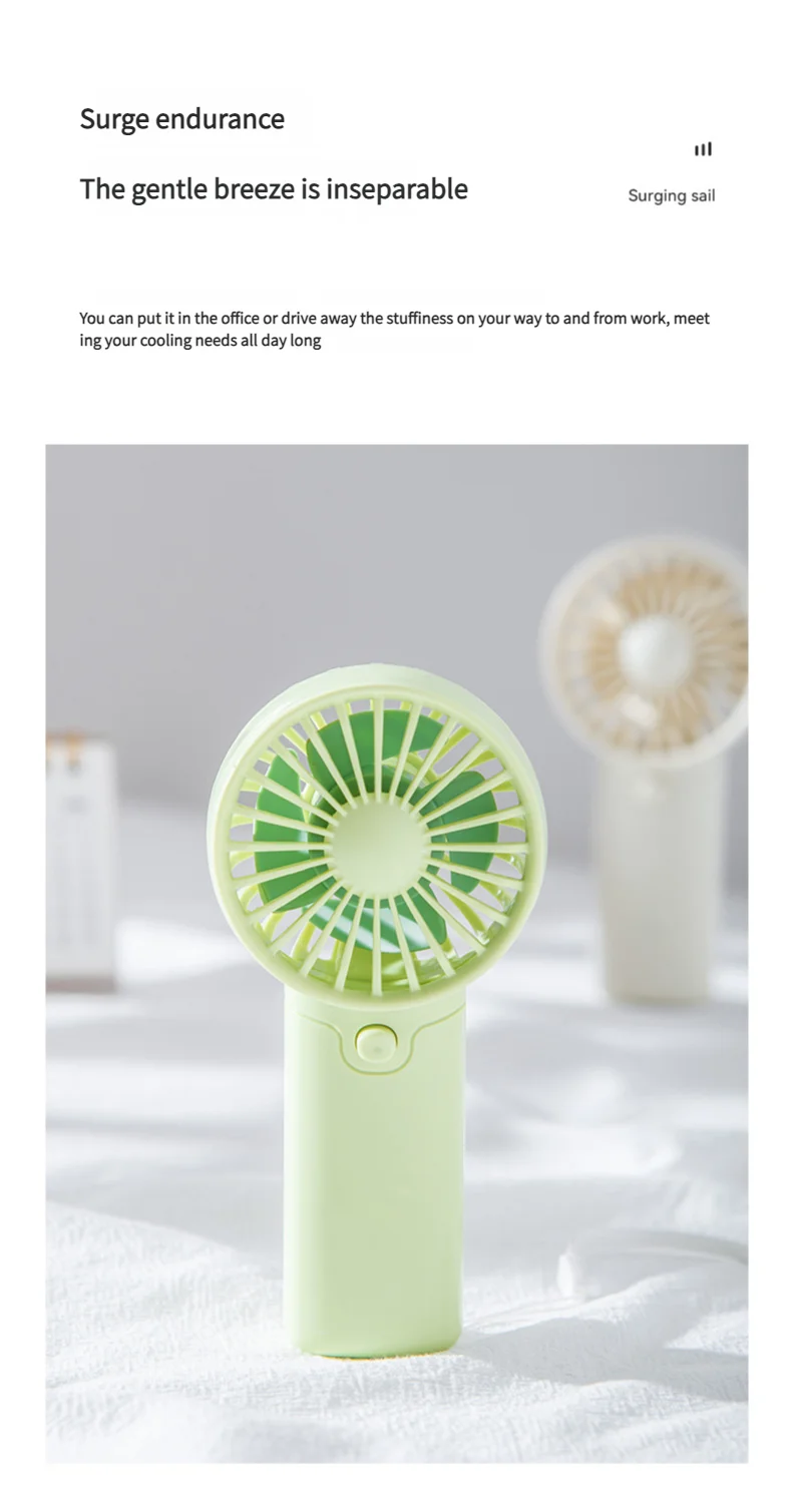 MEET SUN Portable Fan Convenient Creative Small Fan Pocket Hand-held Fan Lightweight AAA Battery Handheld Mini Fan Air Coolers
