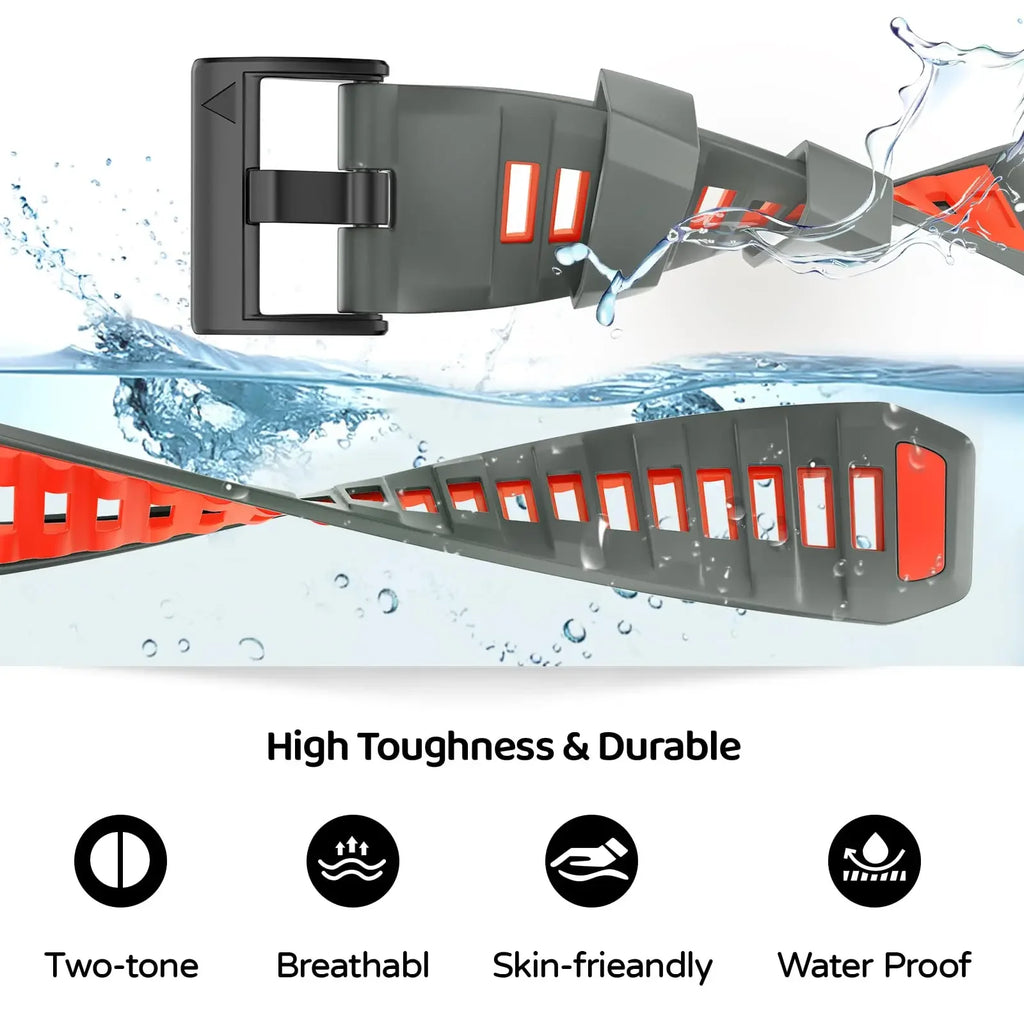 Quick Fit 26mm 22mm 20mm Silicone Strap for Garmin Quatix 8 Fenix 8/7x/Tactix8 Sport Bracelet Correa Band for Garmin 970 965 955