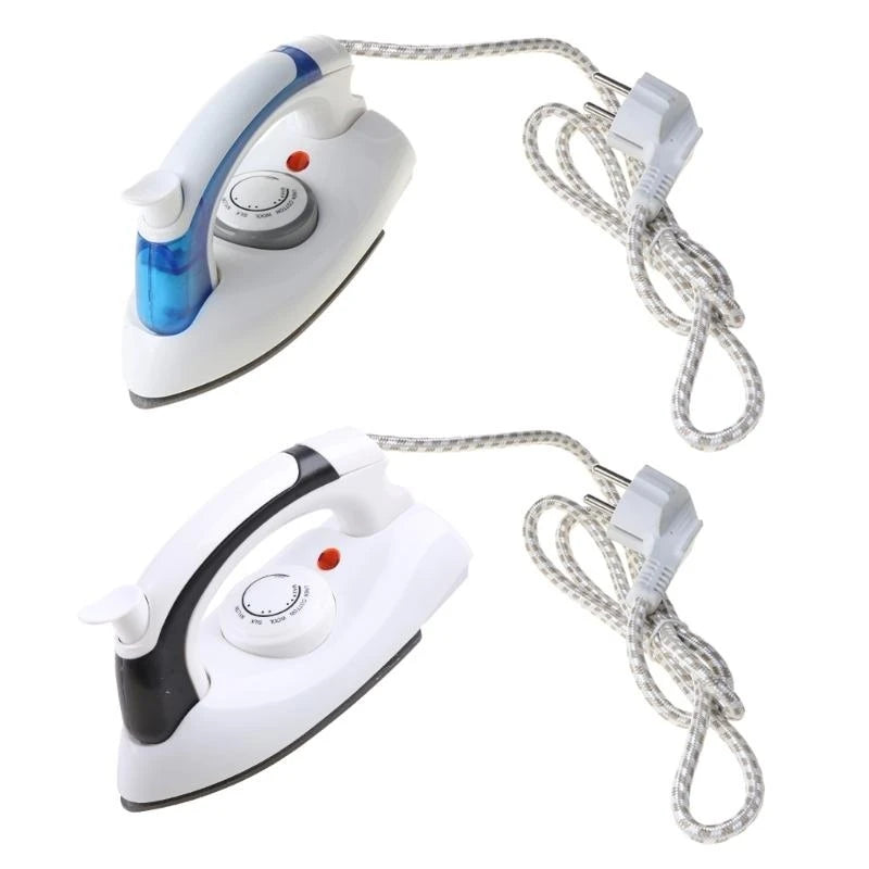 27RB Mini Portable Foldable Electric Steam Iron for Clothes with 3 Gears Baseplate Handheld Flatiron Home Travelling