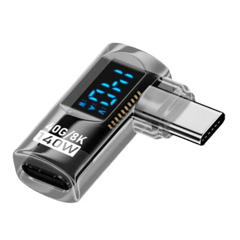 USB C Digital Display Adapter Connector with 140W Quick Charging and Double 40Gbps Transmission 8K60HZ Screen Projection