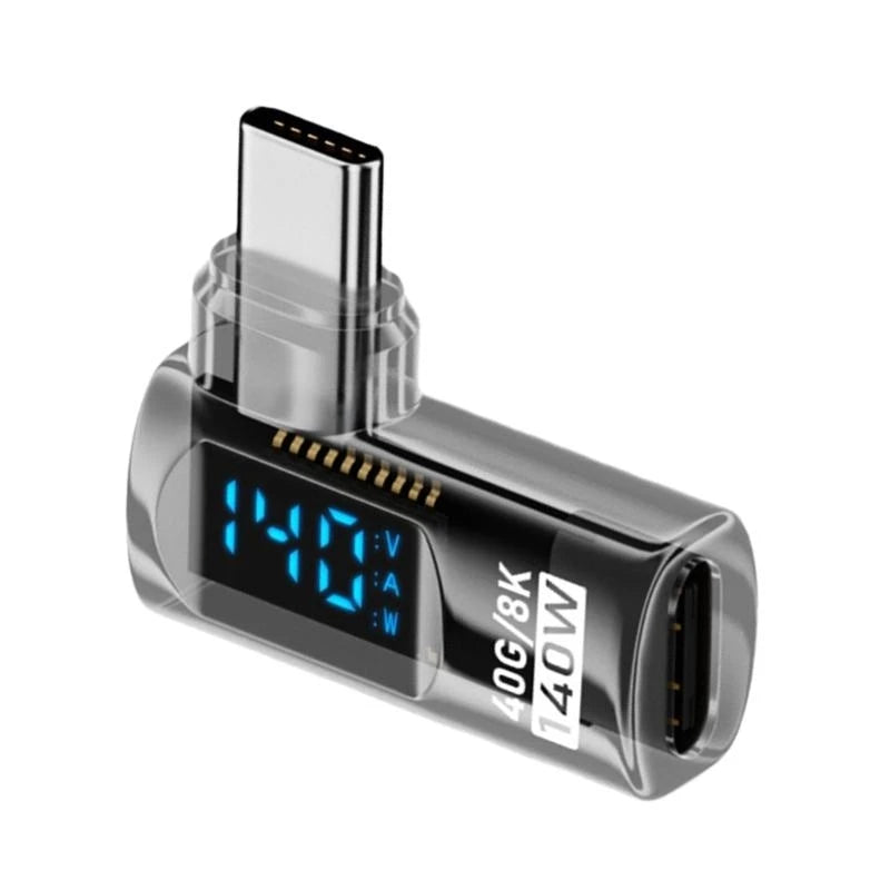 USB C Digital Display Adapter Connector with 140W Quick Charging and Double 40Gbps Transmission 8K60HZ Screen Projection