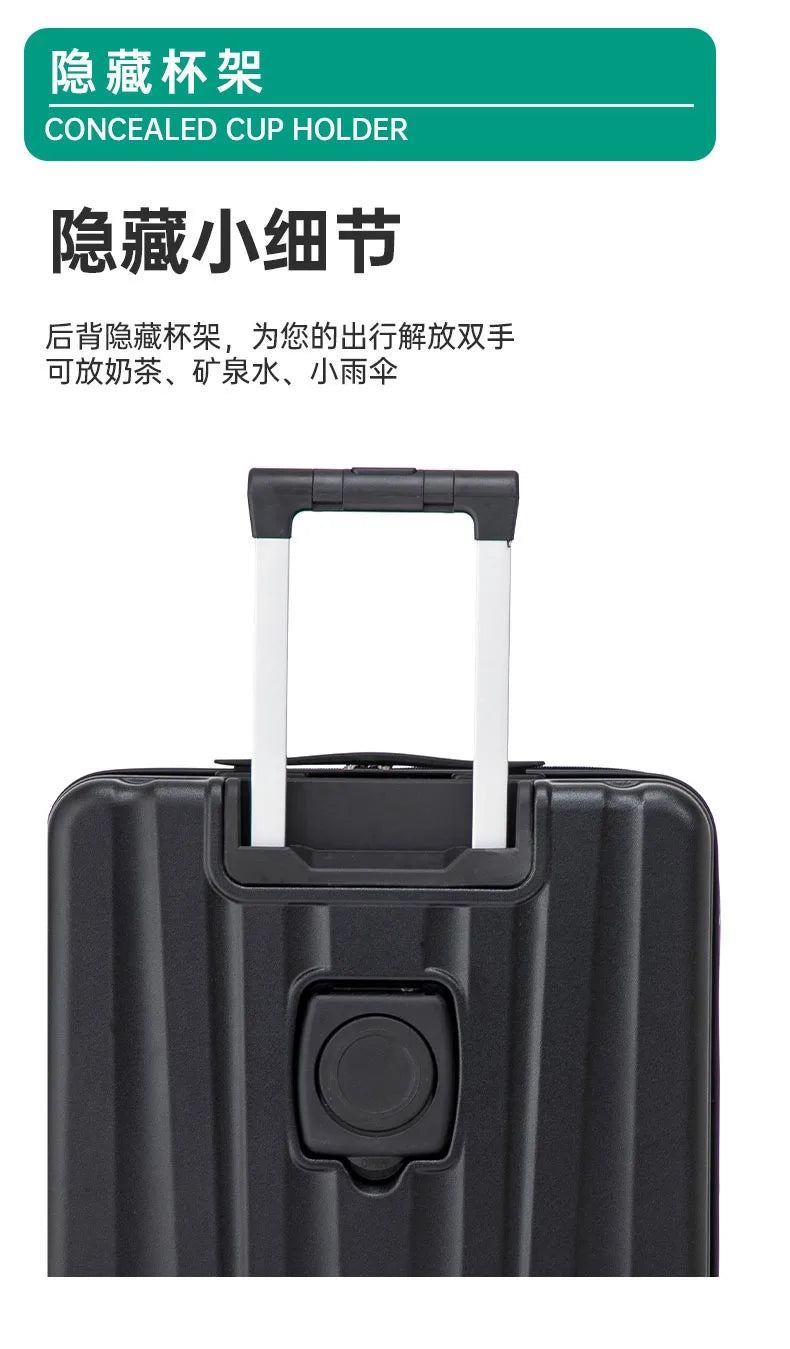 18 inches Suitcase Light Weight Suitcase Large Capacity Travel Case Spinner Wheels Suitcase Small Luggage Compartment