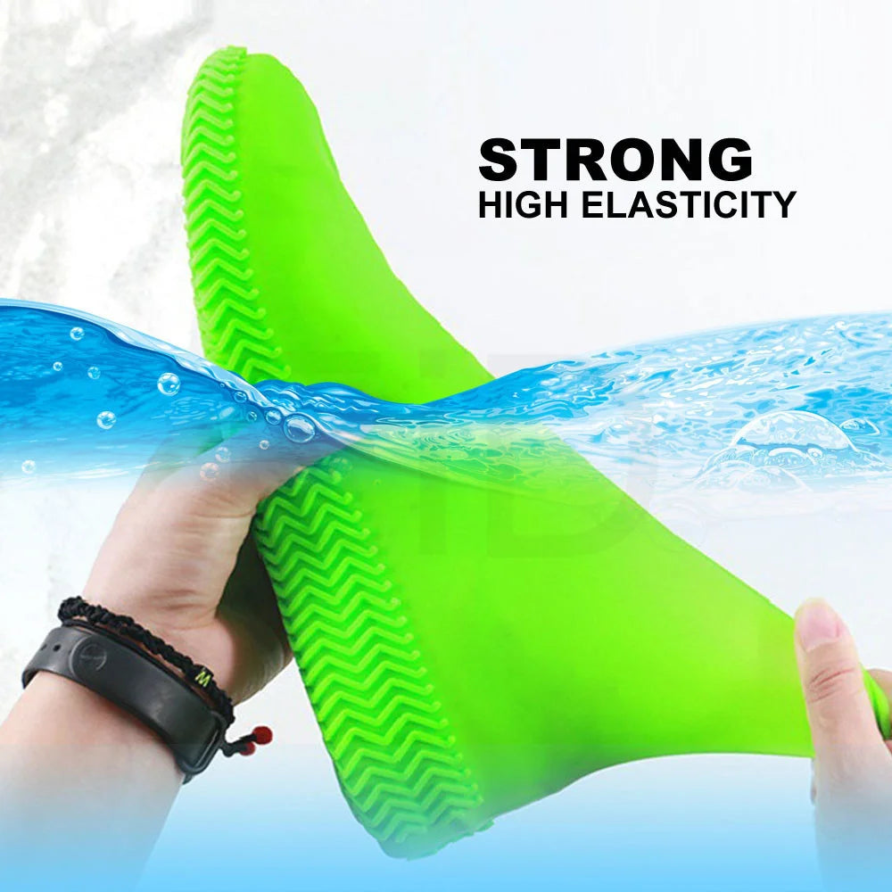 Boots Waterproof Shoe Cover Silicone Material Unisex Shoes Protectors Rain Boots for Indoor Outdoor Rainy Day Reusable man women