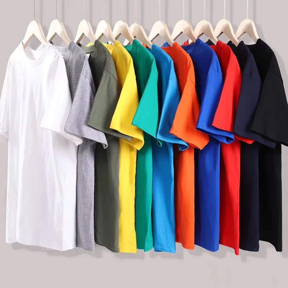Men's Summer 100_ Cotton Fashion Sports Leisure Loose Golf Player Pattern Printed Round Neck Short Sleeve T-shirt Top Unisex