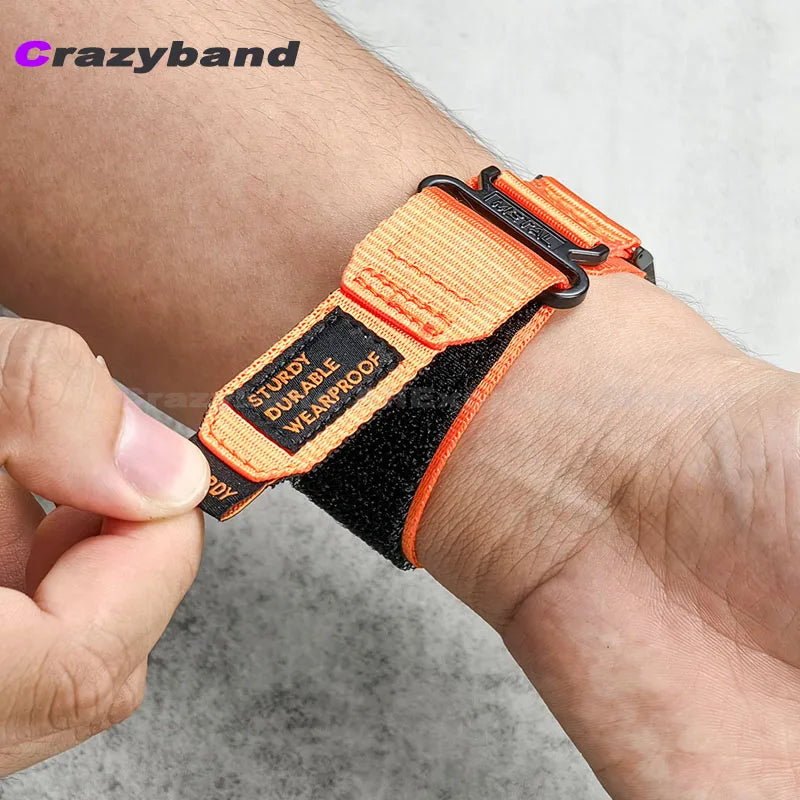 22mm Nylon Strap for Casio MDV-106 MDV-107 Watch Accessories Sport Watch Band Wrist for Men Women Bracelet High Quality Straps