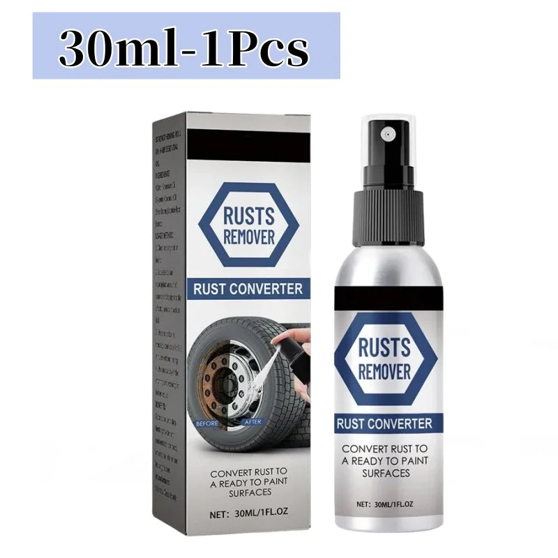 30ML Universal Rust Remover Spray Metal Surfaces Chrome Paint Car Maintenance Anti Rust Conversion Agent Spray For Wheel Hub