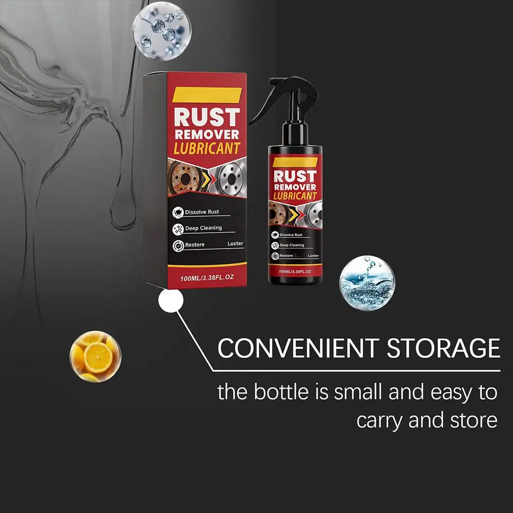 100ml Heavy-Duty Rust Remover Spray Deep Cleaning Rust Remover Lubricant For Metal Surfaces Restoration Multi-purpos Car Gadgets