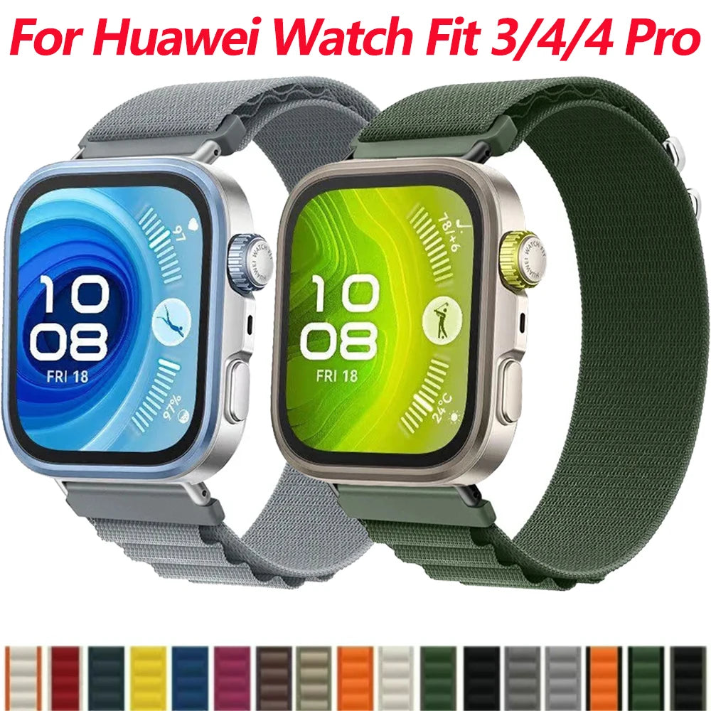 Alpine Loop Band for Huawei Watch Fit 4 4 Pro 3 Nylon bracelet Breathable wristband for Huawei Watch Fit 4/Fit 4 Pro Accessories