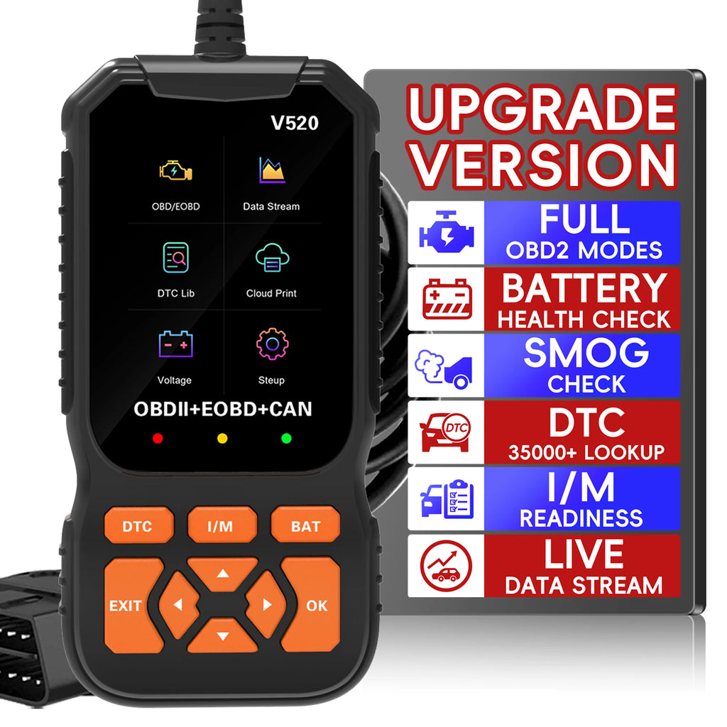 OBD2 Scanner Diagnostic Tool, Vehicle Check Engine Code Readers with Reset & I/M Readiness ,Car OBDII/EOBD Diagnostic Scan Tool