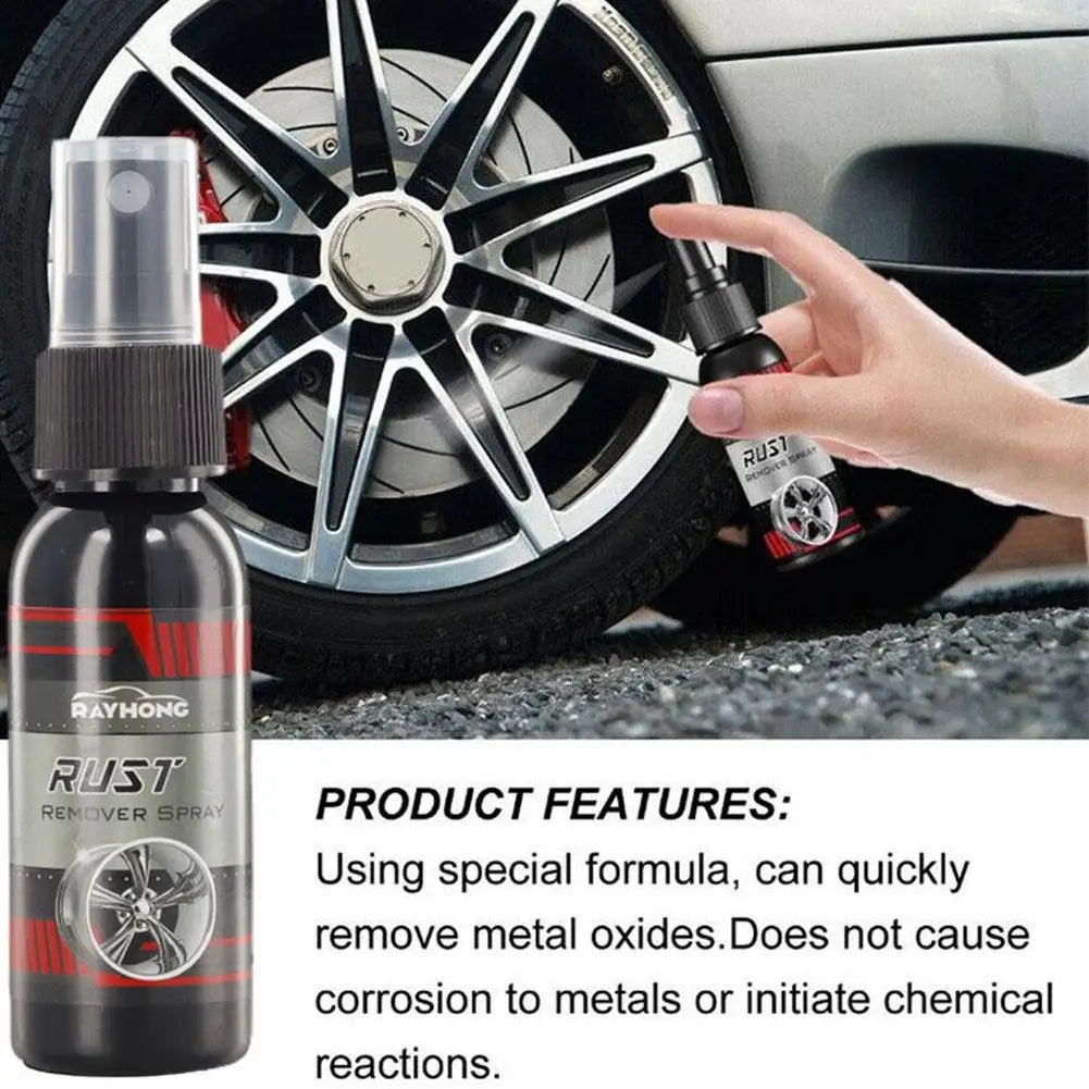 30ML Multi Purpose Rust Remover Spray Metal Surface Paint Cleaning Maintenance Super Remover Car Cleaner Powder Iron Rust E1F2