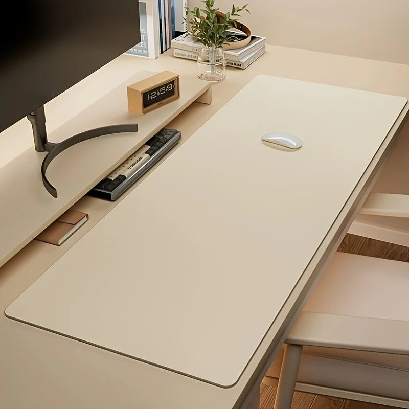 1pc Large Faux Leather Mouse Pad, Non-Slip Waterproof Desk Pad for Office, Desk, Mouse Pads for DeskEasy To Clean, Mouse Pads