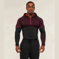 SHARK new fitness long sleeved men's hooded base shirt GYM ONYX5.0 agate high elasticity T-shirt fitness suit