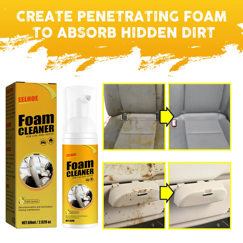 Multi-purpose Foam Cleaner Anti-aging Cleaning Automoive Seat Interior Auto Accessories Wash Surfaces Foam Cleaner