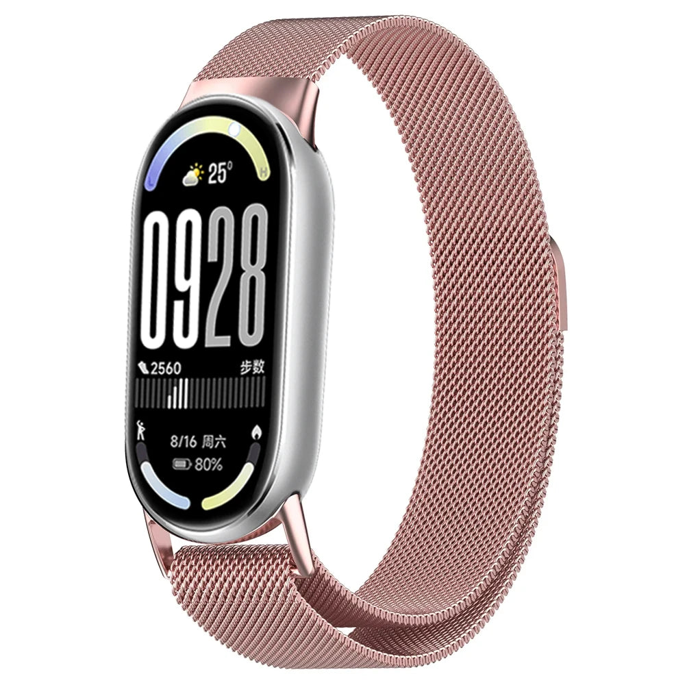 Magnetic Straps for mi band 10 miband 10 nfc Watch accessories Stainless Steel belt correa bracelet for Xiaomi mi band 10 bands
