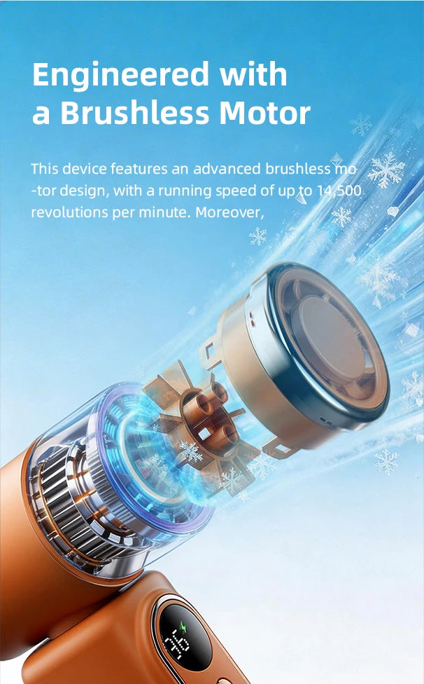 Portable Mini Fan Handheld Small Fan 5 Speed 3000mAh USB Rechargeable LED Display 180° Rotatable Clip Cooling Turbo Fans