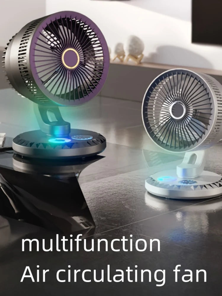 Portable air circulation fan household USB charging small fan, suitable for home, office and kitchen use.