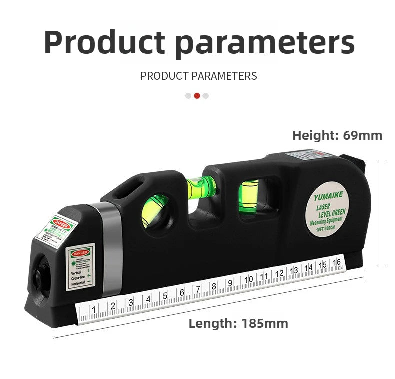4 in 1 Measure Infrared Laser Level Machine Self Leveling for Woodworking Tools with Cross Line and Solo Leveling