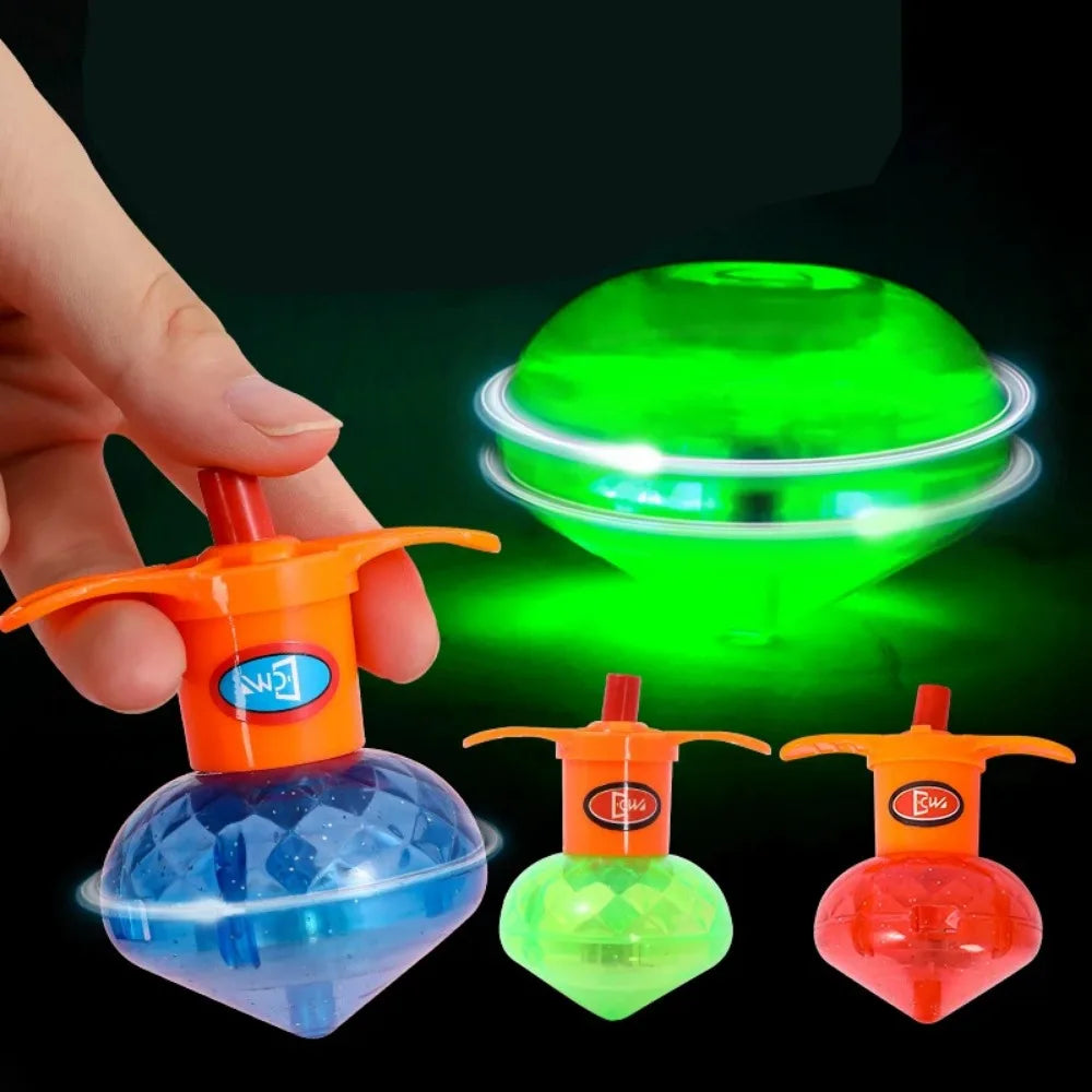 10-20PC Glow Rotating Gyro Kid Toys Birthday Party Favor Gifts Kindergarten Guest Giveaways Christmas Gift Kids Gift Bag Fillers
