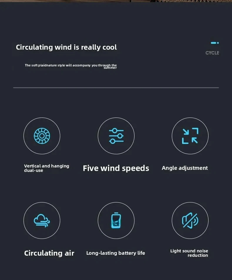 Cordless Electric Fan 4000mah Wireless Portable Air Circulator Fan Desktop Wall Ceiling Air Cooling Cooler Quiet Ventilator