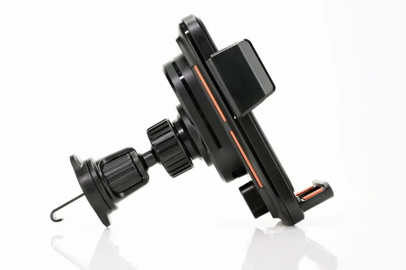 2026 New Upgraded 15W Qi FCC ROHS Car Phone Charger Holder Auto Induction One Key Release 360 Rotating for Dashboard Windshield