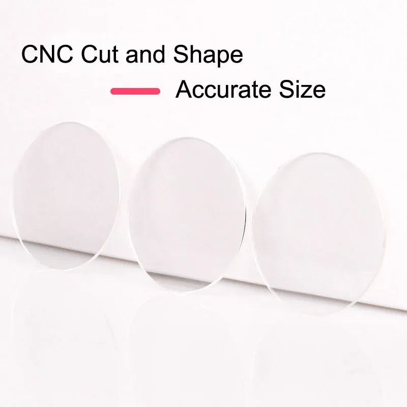 2pcs 3mm Thick Watch Crystal Mineral Glass Mirror Watch Parts 25mm - 40mm Diameter Round Watch Glass Watch Repair Tools