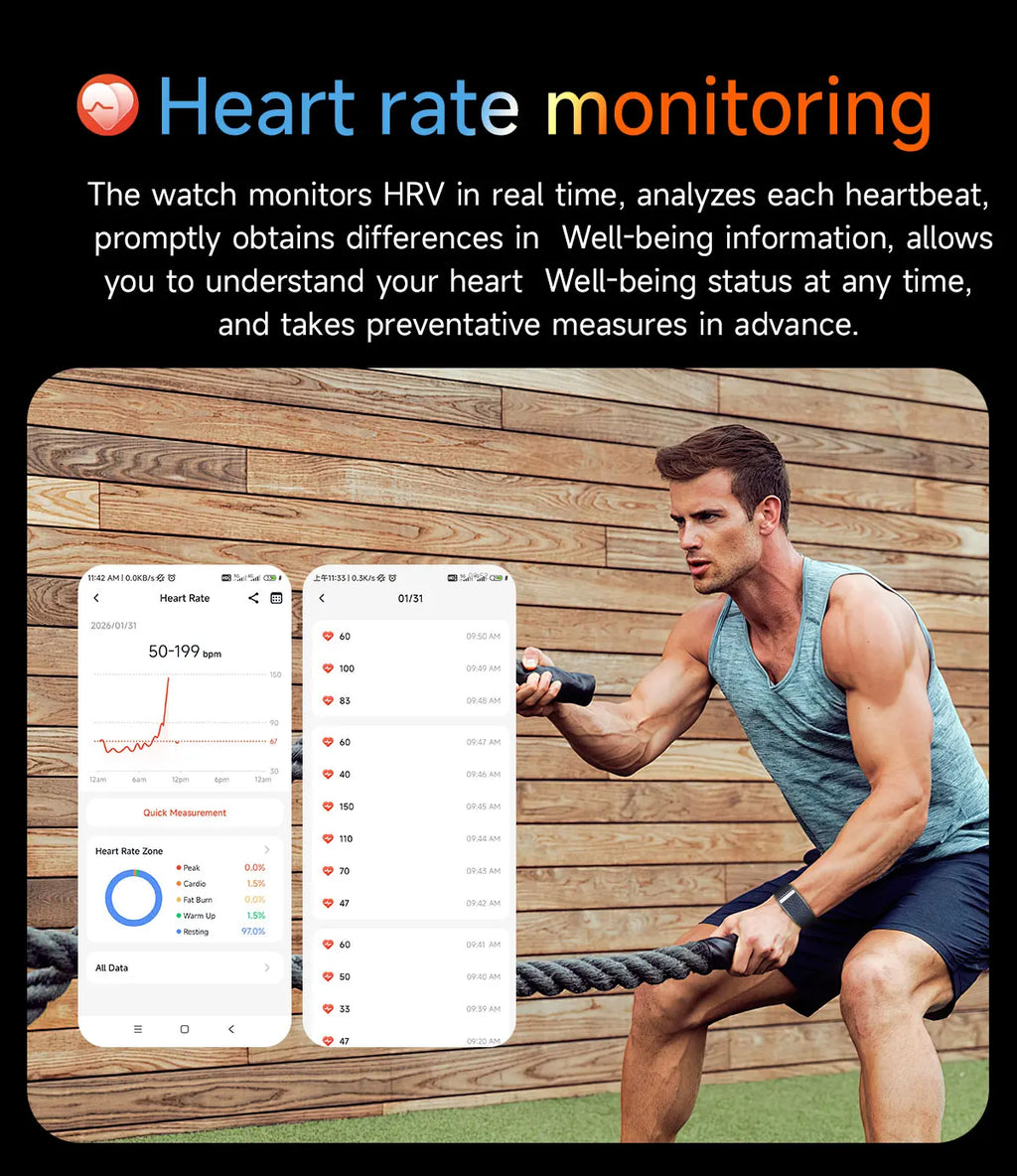 2026 New Nursing Grade Smart Bracelet SpO2 Blood Lipid Uric Acid ECG+PPG Waterproof Band Body Temperature Sport Fitness Tracker