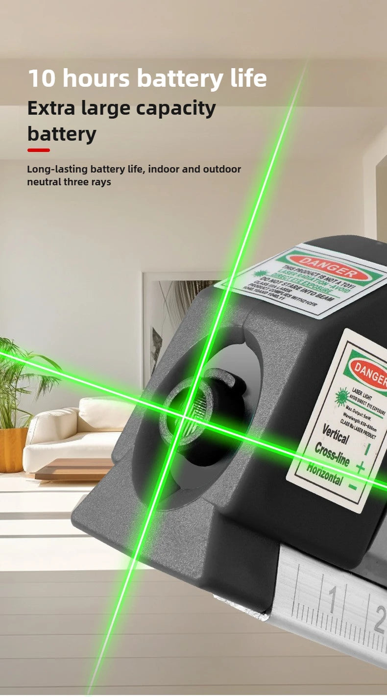 4 in 1 Measure Infrared Laser Level Machine Self Leveling for Woodworking Tools with Cross Line and Solo Leveling