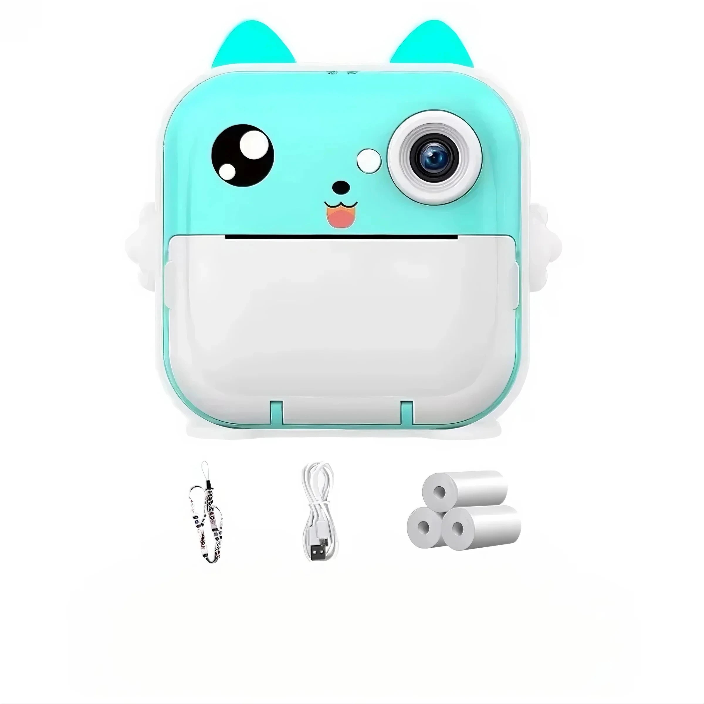 Children Camera Instant Print Mini Digital Video Camera for Kids   HD Screen APP Connect children's digital camera toys as gifts