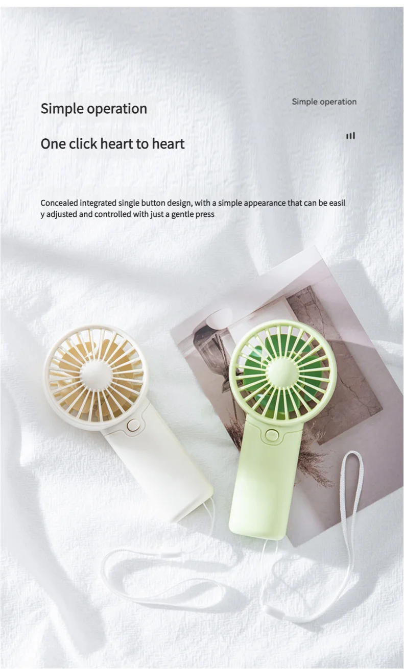 MEET SUN Portable Fan Convenient Creative Small Fan Pocket Hand-held Fan Lightweight AAA Battery Handheld Mini Fan Air Coolers