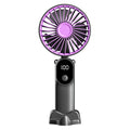 Portable Handheld Fan Mini USB Fan With 6 Speeds and Digital Display Foldable 3-in-1 Handheld Neck and Desktop Fan For Outdoor