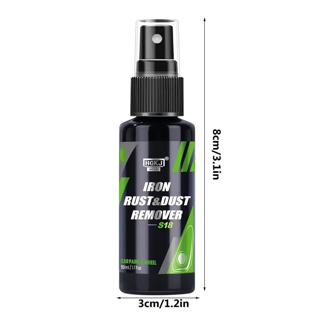 HGKJ S18 50/100/300ML Car Paint & Wheel Iron Particles Powder Rust & Dust Remover Auto Rim Metal Multi-Purpose Cleaning Spray