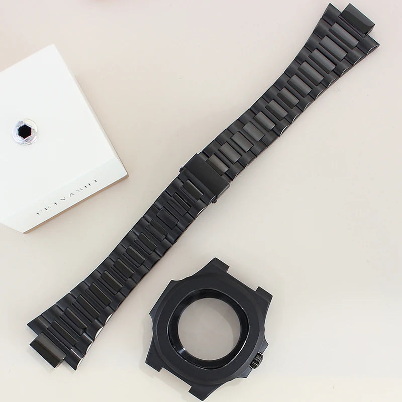 40mm NH35 Watch Cases Sapphire Crystal For Mod Nautilus Seiko NH34 NH35 NH36 NH38 4R36 Movement 29.8mm Dial Solid Steel Bracelet