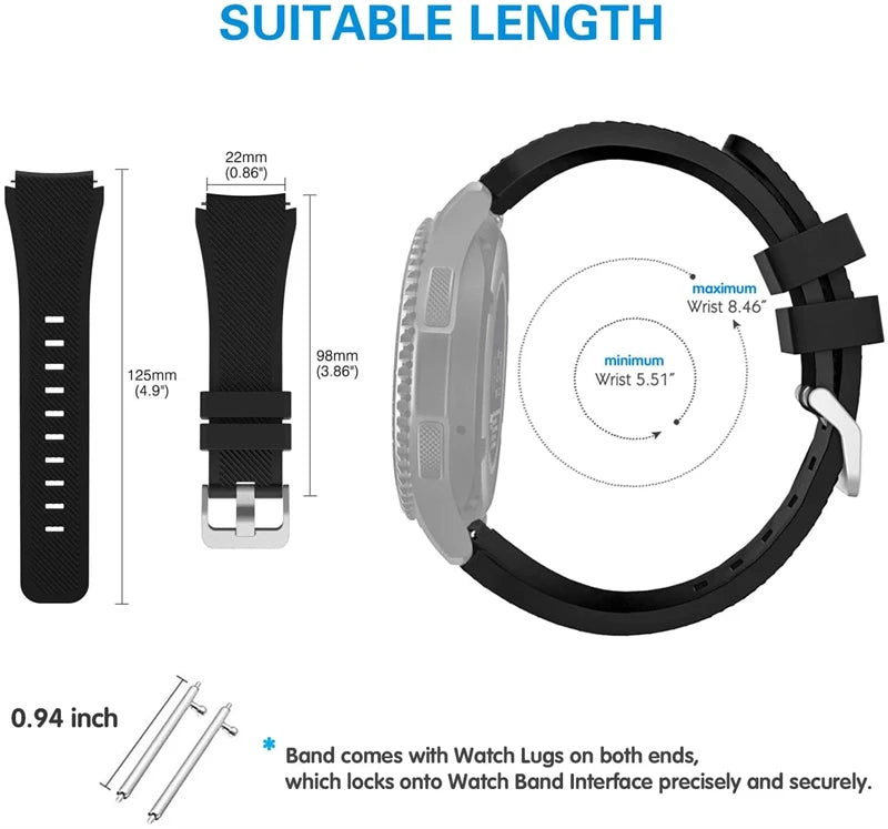 22mm Sport Slicone Strap For CMF Watch Pro 2 Soft Bracelet For Correa For CMF by Nothing Watch 2 Pro Band Accessories Wristband